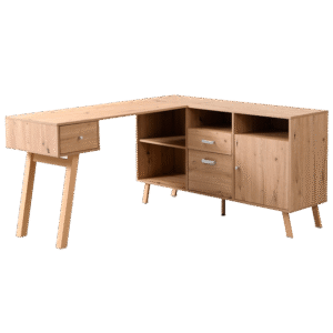 Escritorio en L MDF Café Claro